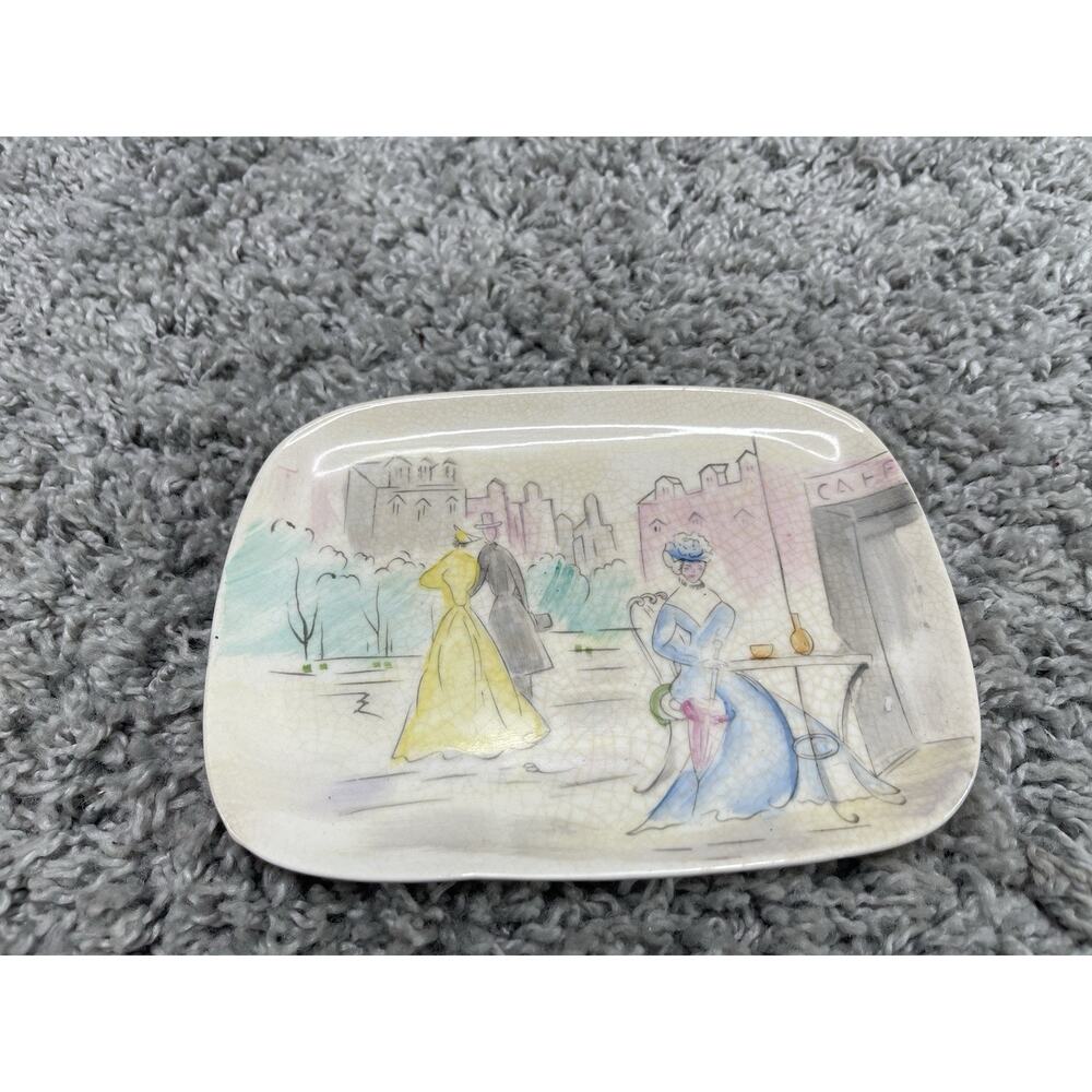 Vintage UCAGCO Ceramic Decorative Plate Made In Japan 7"W x 5"H Trinket Home